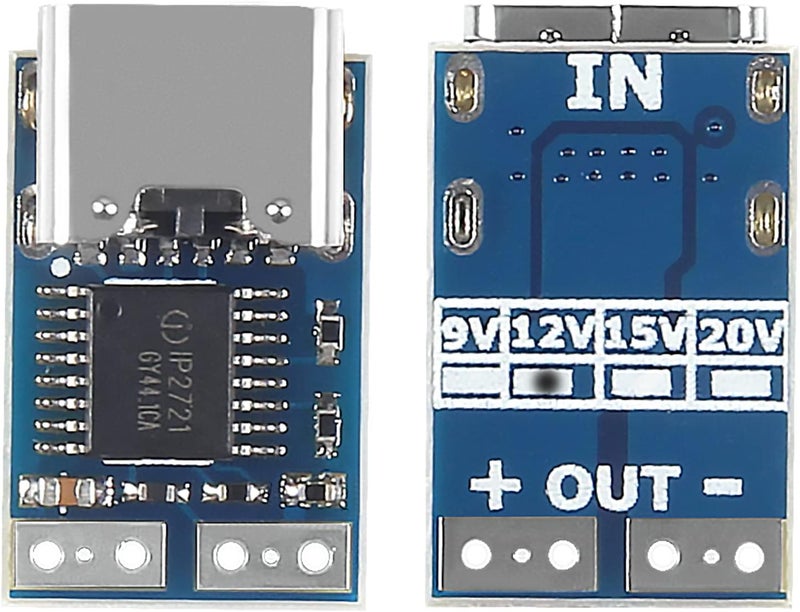 Atnsinc 5PCS Type-C PD Decoy Module PD23.0 to DC DC Trigger Module QC4 Charger 12V 20V 5A PDC004-PD Type-C Input Module (20V) - Image 2